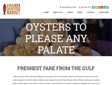 Tablet Screenshot of pier424seafoodmarket.com